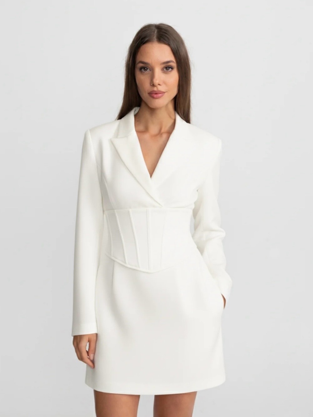 NWT White Mini Blazer Dress